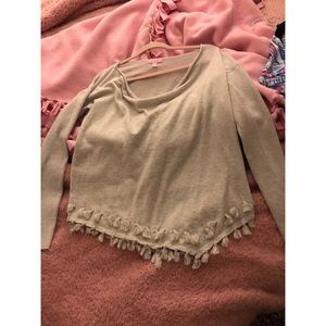 Lilly Pulitzer gray Ferreira sweater
